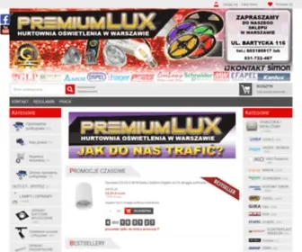 Premiumlux.pl(Hurtownia Oświetlenia LUX Premiumlux to hurtownia elektryczno) Screenshot