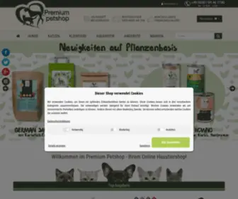 Premiumpetshop.de(Tierbedarf, Tiernahrung & Tierzubehör online kaufen) Screenshot