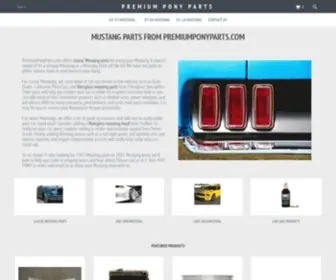 Premiumponyparts.com(Mustang Parts from Premium Pony Parts) Screenshot