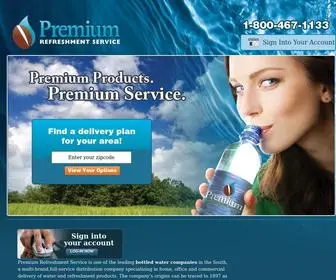 Premiumrefreshment.com(Premium Refreshment) Screenshot