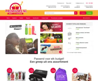 Premiums.nl(Relatiegeschenken & premiums bedrukken op) Screenshot