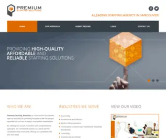 Premiumsolutions.ca(Premium Staffing Solutions) Screenshot