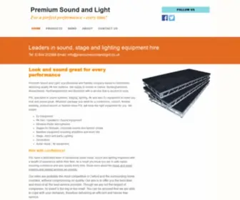 Premiumsoundandlight.co.uk(Oxford Sound System Hire) Screenshot