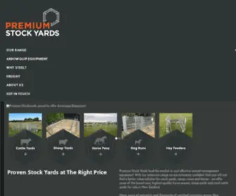 Premiumstockyards.co.nz(Steel Cattle Yards For Sale NZ) Screenshot