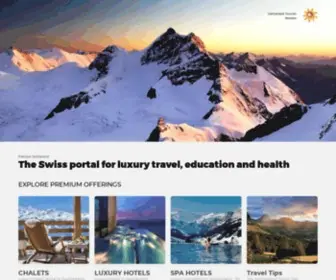 Premiumswitzerland.com(Luxury holidays in Switzerland) Screenshot