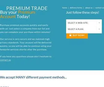 Premiumtradellc.com(Premium Accounts Reseller) Screenshot