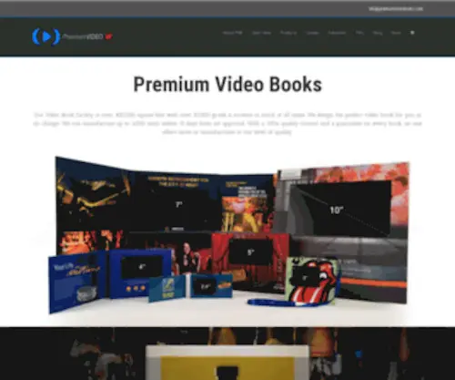Premiumvideobooks.com(Premium Video Books custom made and delivered within 25 days) Screenshot