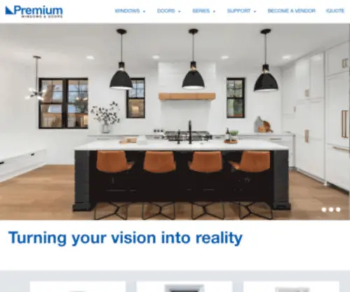 Premiumwindowsinc.com(Manufacturer of High Quality of Window & Doors) Screenshot