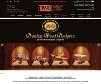 Premiumwooddesigns.com(High quality wooden Mahogany models) Screenshot