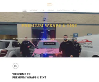 Premiumwrapsandtint.com(Premium Wraps & Tint) Screenshot