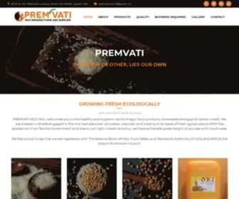 Premvati.com(Premvati Rice Exporter Kheda) Screenshot