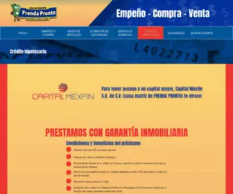 Prendapronto.com(Crédito hipotecario) Screenshot