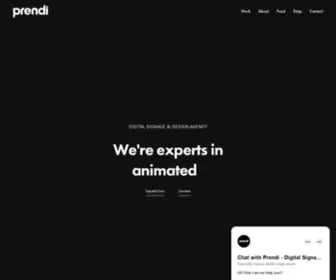 Prendi.com.au(Digital Signage & Design Agency) Screenshot