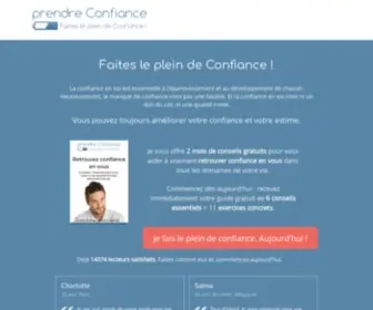 Prendreconfiance.com(Faites le plein de Confiance en soi Faites le plein de Confiance en soi) Screenshot