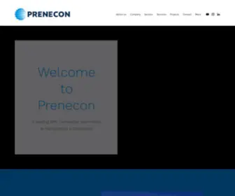 Prenecon.com(Wind Farms Construction) Screenshot