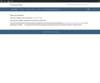 Preneurpal.com(Preneurs Helping Preneurs Get Their Ideas Noticed) Screenshot