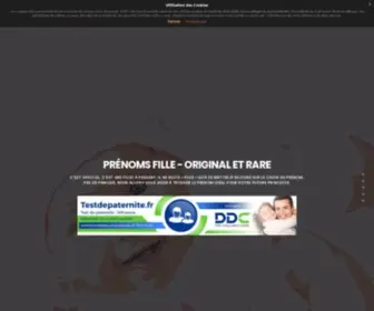 Prenomsfille.fr(Prénoms Fille) Screenshot