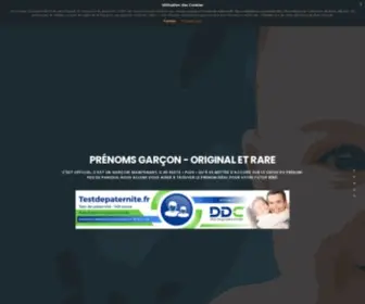 Prenomsgarcon.fr(Prénoms Garçon) Screenshot