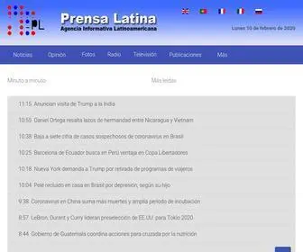 Prensa-Latina.cu(Noticias Prensa Latina) Screenshot