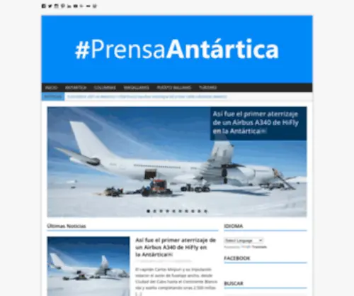 Prensaantartica.cl(Prensaantartica) Screenshot