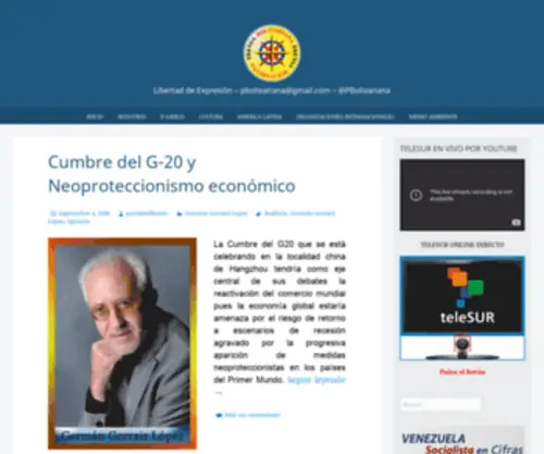 Prensabolivariana.com(Prensabolivariana) Screenshot
