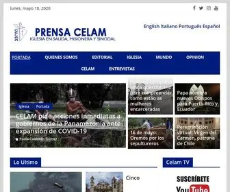 Prensacelam.org(Comunicación Celam) Screenshot