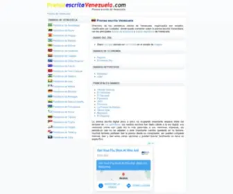 Prensaescritavenezuela.com(Diarios de Venezuela) Screenshot