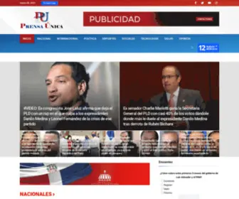 Prensaunica.com(Periodico Prensa Unica Republica Dominicana) Screenshot