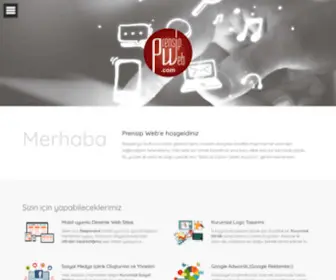 Prensipweb.com(Prensip Web Mobil Uyumlu Web Sitesi) Screenshot
