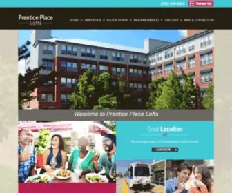 Prenticeplacelofts.com(Prentice Place Lofts) Screenshot