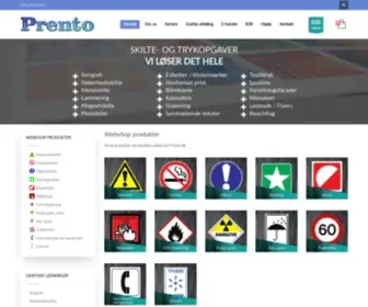 Prento.dk(Skilte tilpasset jeres behov) Screenshot