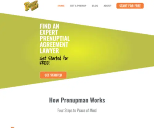 Prenupman.com(Get A Prenup) Screenshot