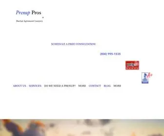 Prenuppros.com(Prenuptial Lawyers) Screenshot