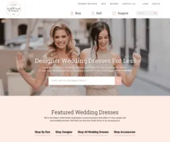Preownedweddingdresses.com(Used Wedding Dresses) Screenshot