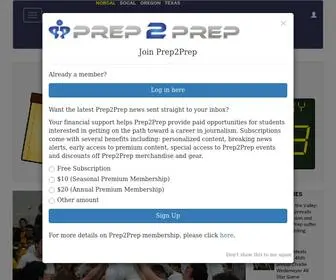 Prep2Prep.com(Prep2Prep High School Sports) Screenshot