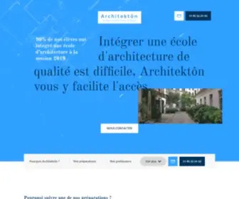 Prepa-Architecture.fr(Prépa Architecture à Paris) Screenshot
