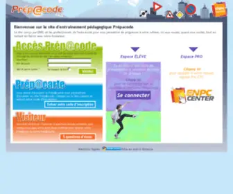 Prepa-Code-ENPC.fr(Bienvenue sur le site d'entraînement pédagogique Prép@code) Screenshot