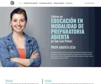 Prepaabiertacesa.com(Impartimos la mejor educación en modalidad de Preparatoria Abierta en San Luis Potosí) Screenshot