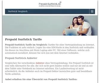 Prepaid-Surfstick.de(Prepaid Surfstick Tarife) Screenshot