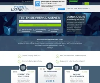 Prepaid-Usenet.de(Dein Usenet Anbieter ohne Abo) Screenshot