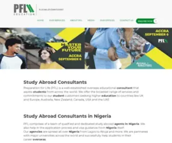 Preparationforlife.com(PFL Study Abroad Agencies in Nigeria & Pakistan) Screenshot