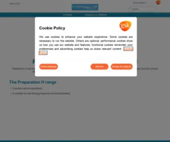 Preparationh.co.uk(Dry, Itchy Skin Natural Haemorrhoids Relief) Screenshot
