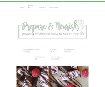 Prepareandnourish.com(Prepare & Nourish) Screenshot