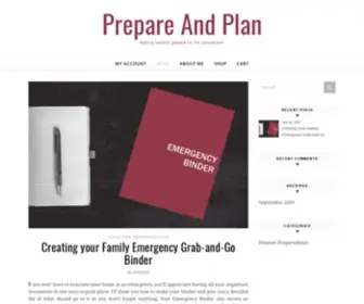 Prepareandplan.com(Prepare And Plan) Screenshot