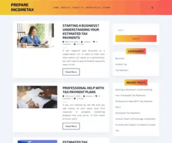 Prepareincometax.com(Prepare IncomeTax) Screenshot