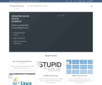 Preparekaro.com(Prepare Karo) Screenshot