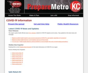 Preparemetrokc.org(Prepare Metro KC) Screenshot