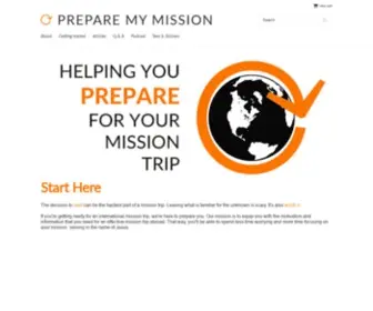 Preparemymission.com(Our mission) Screenshot