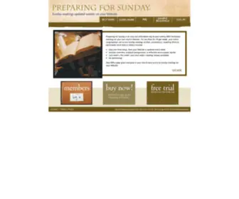 Preparingforsunday.com(Preparing for Sunday) Screenshot