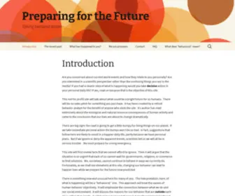 Preparingforthefuture.net(Personal preparation for the future) Screenshot